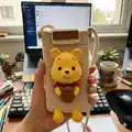 Pooh Phone Pouch Amigurumi Pattern step 1 - construction progress