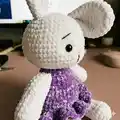 Lily Bunny Amigurumi Pattern step 2 - assembly progress