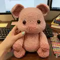 Pig Amigurumi Pattern step 4 - final assembly and finishing