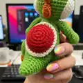 Yoshi Amigurumi Pattern step 3 - details and accessories