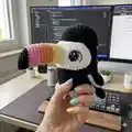 Toucan Amigurumi Pattern step 1 - construction progress