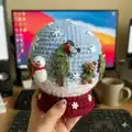 Snow Globe Amigurumi Pattern step 3 - details and accessories