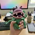 Clarence the Peckish Plant Amigurumi Pattern step 3 - details and accessories