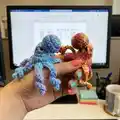 Grumpy Mini Octopus Amigurumi Pattern step 4 - final assembly and finishing