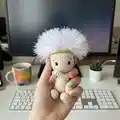 Baby Dandelion Amigurumi Pattern step 3 - details and accessories