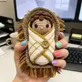 Sweet Handfuls Baby Jesus Amigurumi Pattern step 4 - final assembly and finishing