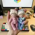 Goodnight Set Amigurumi Pattern step 1 - construction progress