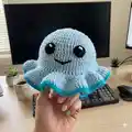 Reversible Octo Mood Hat Pattern step 2 - assembly progress