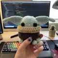 Baby Alien Amigurumi Pattern step 4 - final assembly and finishing