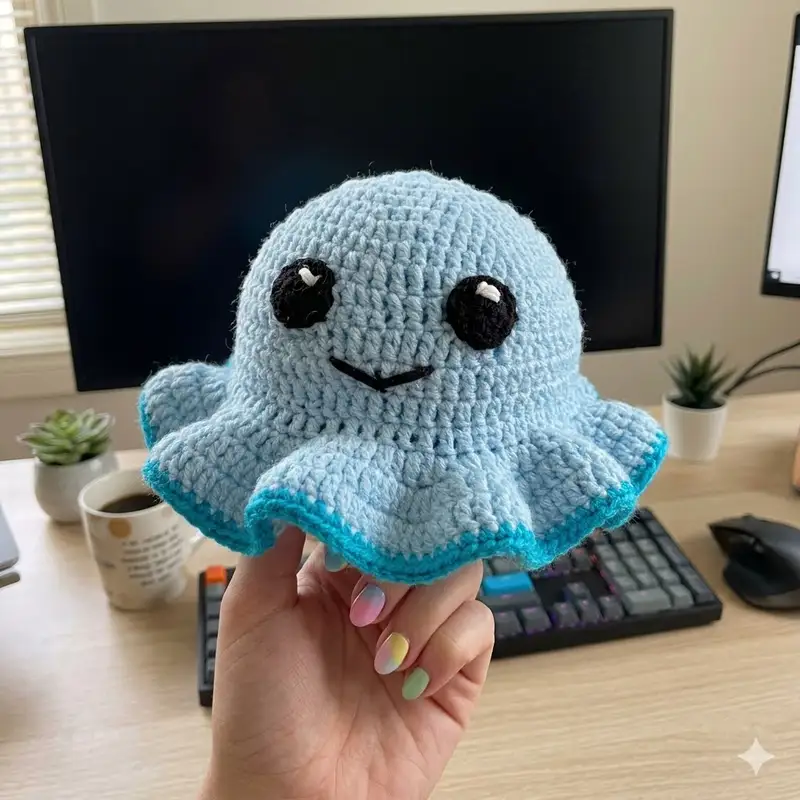 Complimentary Intermediate crochet pattern: Reversible Octo Mood Hat Pattern - Simple to follow guide