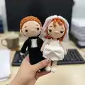 Wedding Couple Amigurumi Pattern step 4 - final assembly and finishing