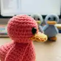 Dave The Duck Amigurumi Pattern step 2 - assembly progress