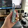 Handy Dandy Lip Balm Holder Pattern step 1 - construction progress