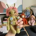 The Whimsy Folks Amigurumi Pattern step 1 - construction progress