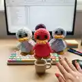 Dave The Duck Amigurumi Pattern step 1 - construction progress