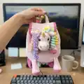 Plush Backpack Unicorn Amigurumi Pattern step 1 - construction progress