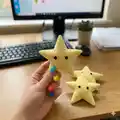 Sterling the Star Amigurumi Pattern step 2 - assembly progress