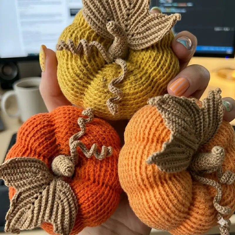 Complimentary Intermediate crochet pattern: Pumpkin Amigurumi Pattern - Simple to follow guide