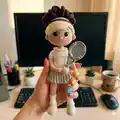 Penny, The Tennis Player Amigurumi Pattern step 4 - final assembly and finishing