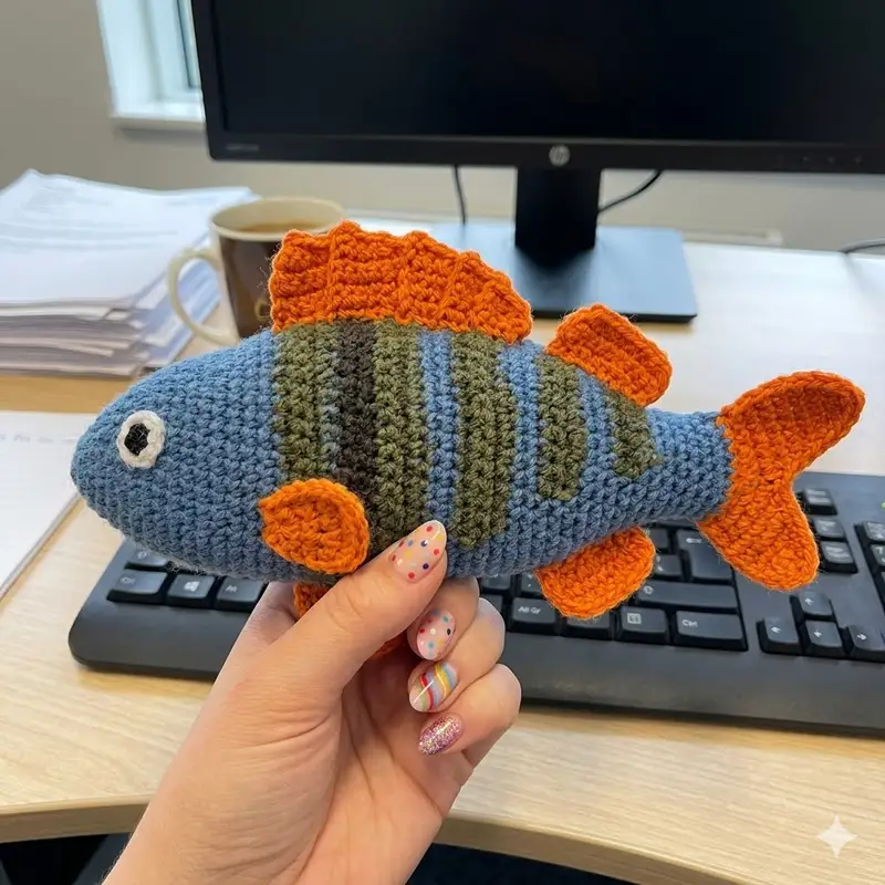 Complimentary Intermediate crochet pattern: The Fishy Aleks Sweater Pattern - Simple to follow guide