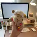 Sheep Security Blanket Amigurumi Pattern step 4 - final assembly and finishing