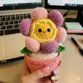Little Floweret Amigurumi Pattern step 1 - construction progress