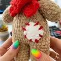 Deer Crochet Amigurumi Pattern step 2 - assembly progress