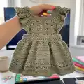 Baby Dress Pattern step 1 - construction progress