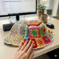 Bucket Hat Pattern step 1 - construction progress