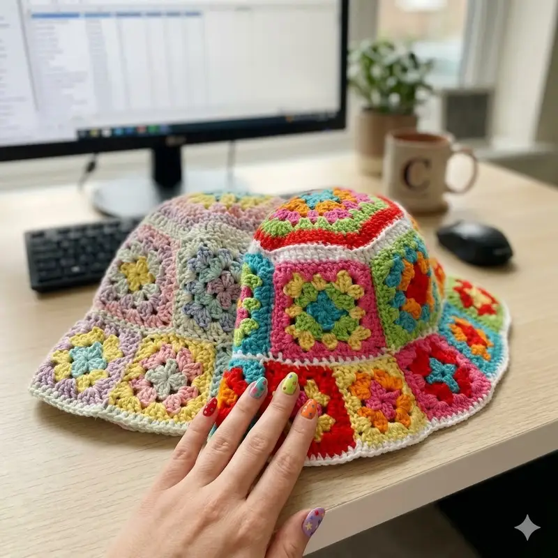 Complimentary Intermediate crochet pattern: Bucket Hat Pattern - Simple to follow guide