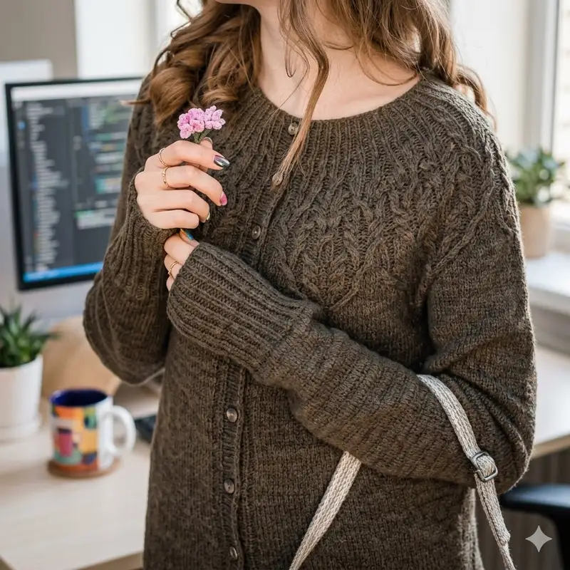 Complimentary Advanced crochet pattern: DRAGOBRAT ladies' cardigan Pattern - Simple to follow guide