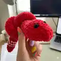 Snake Amigurumi Pattern step 2 - assembly progress