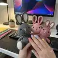 Rabbit Amigurumi Pattern step 2 - assembly progress