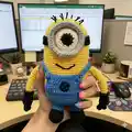 Minion Amigurumi Pattern step 1 - construction progress