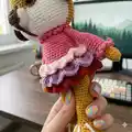 Fancy Dog Amigurumi Pattern step 2 - assembly progress
