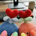 Cupid Whale Amigurumi Pattern step 3 - details and accessories