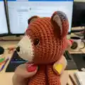 Red Fox Amigurumi Pattern step 3 - details and accessories