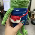 Minimal Frog Amigurumi Pattern step 3 - details and accessories