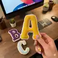 3D-Letters - Full Alphabet Amigurumi Pattern step 2 - assembly progress