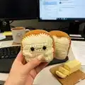 Loafie the Bread Loaf Amigurumi Pattern step 1 - construction progress