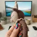 Rattle Deer Amigurumi Pattern step 3 - details and accessories