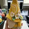 Lemon gnome Amigurumi Pattern step 2 - assembly progress
