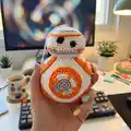 BB-8 Amigurumi Pattern step 2 - assembly progress