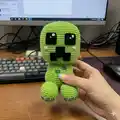 Creeper Amigurumi Pattern step 1 - construction progress