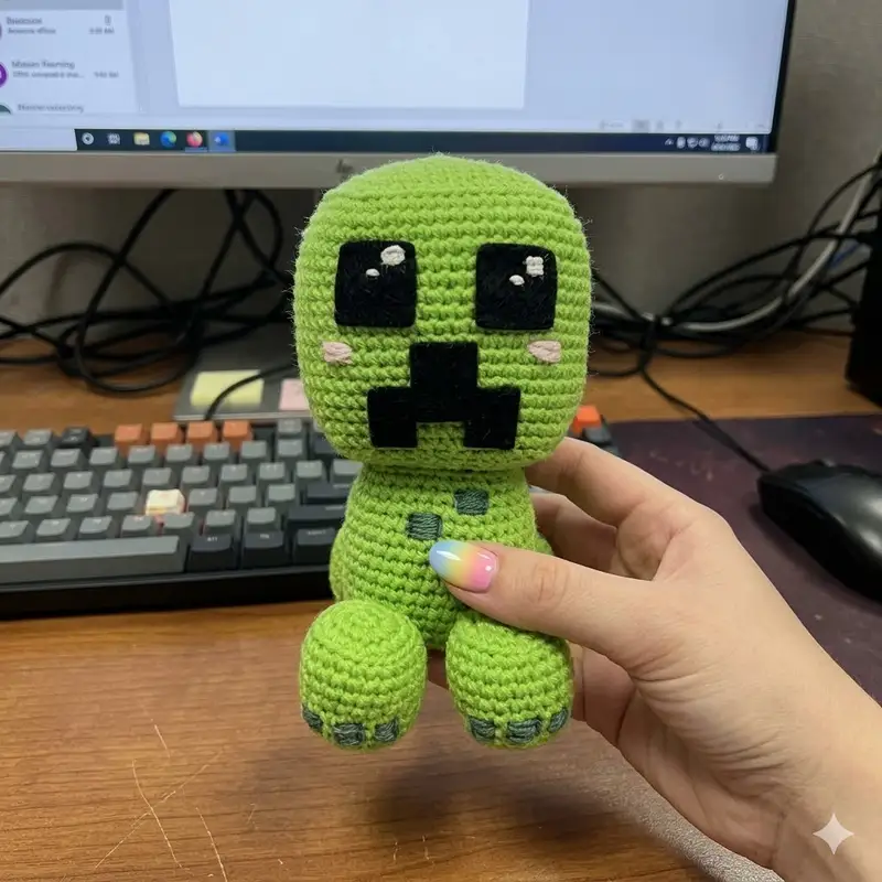 Complimentary Intermediate crochet pattern: Creeper Amigurumi Pattern - Simple to follow guide