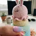 Rainbow Bunny Amigurumi Pattern step 3 - details and accessories